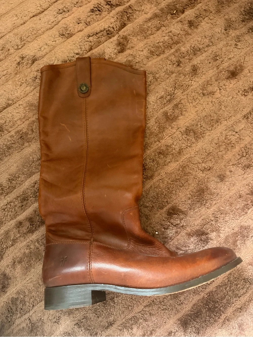 Frye Melissa Button Boots - Brown